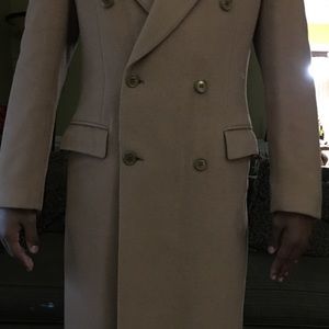 Men’s wool/cashmere trench coat
